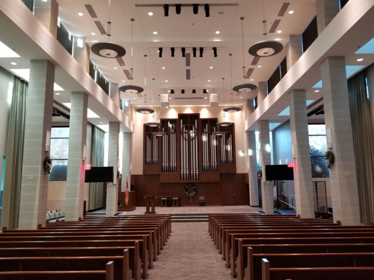 New Lighting in Shipp Chapel - Lovers Lane United Methodist Foundation