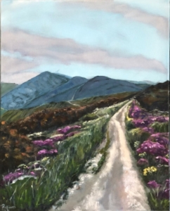 An Artist in Bloom - Descent from Cruz de Ferro - Renee Robison